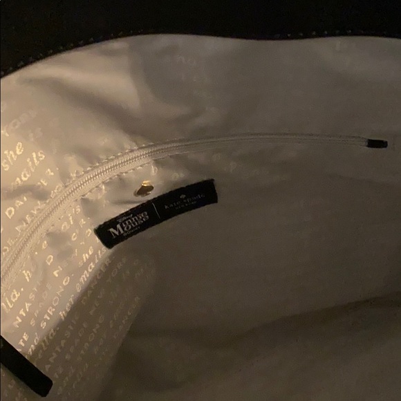 Kate Spade Black and White Comic Tote - Picture 7 of 7